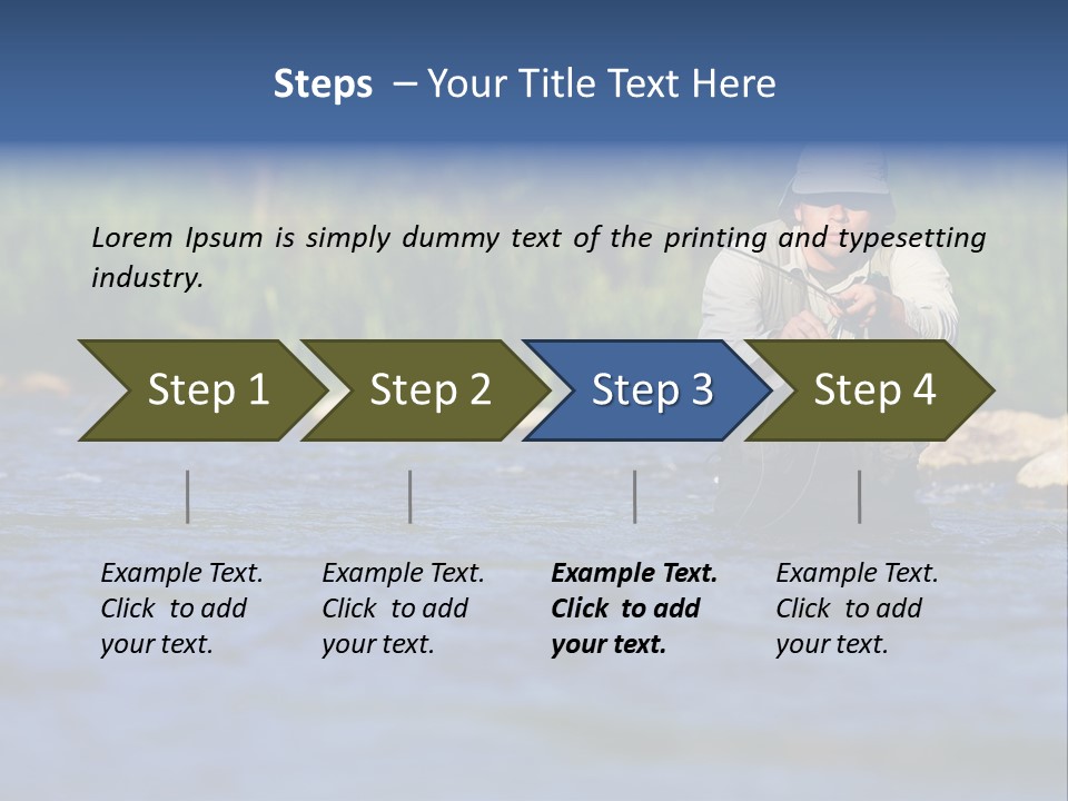 Apprendre À Pêcher PowerPoint Template