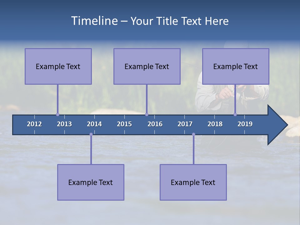 Apprendre À Pêcher PowerPoint Template