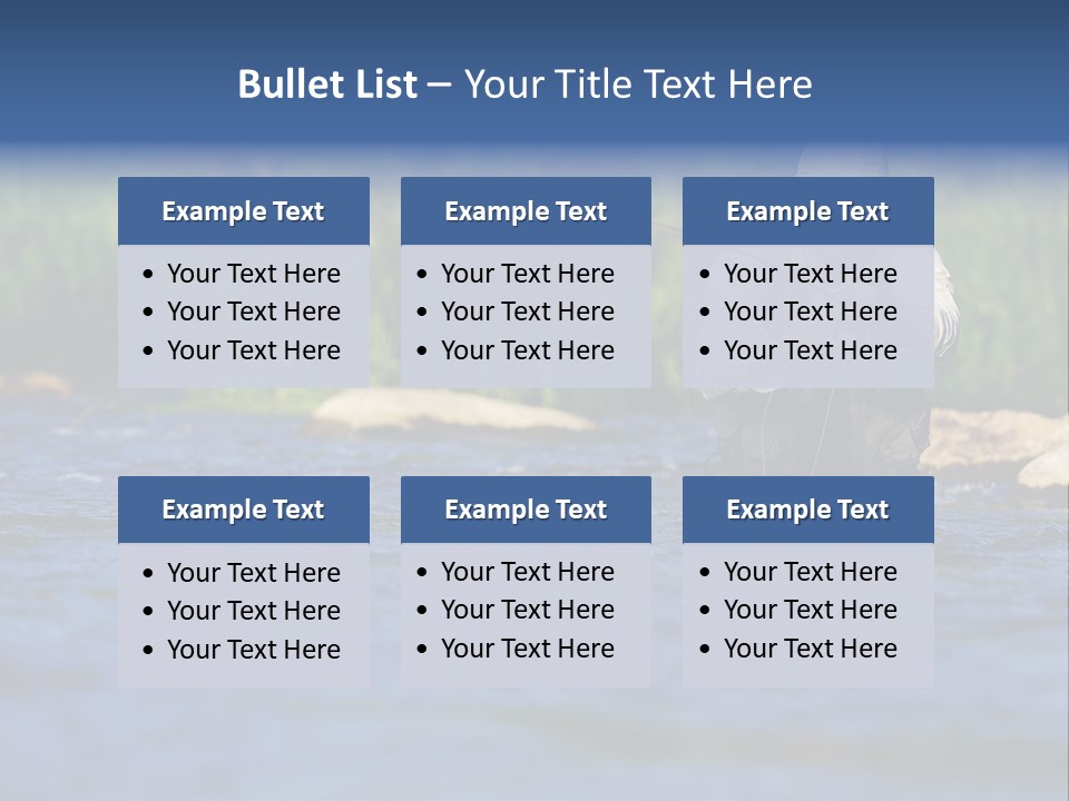 Apprendre À Pêcher PowerPoint Template