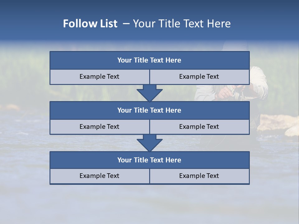Apprendre À Pêcher PowerPoint Template