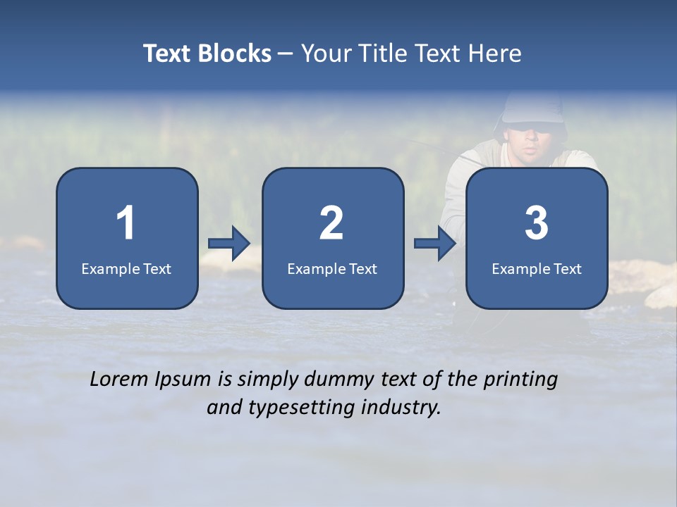 Apprendre À Pêcher PowerPoint Template