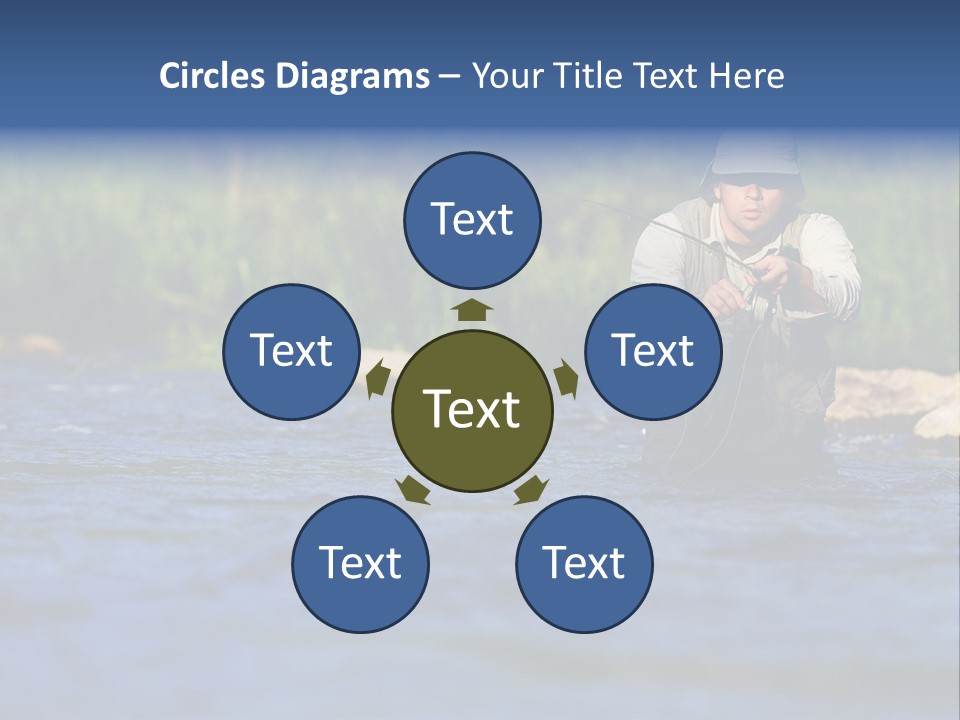 Apprendre À Pêcher PowerPoint Template