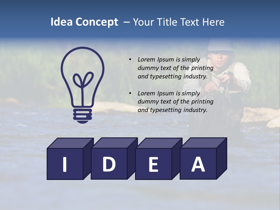 Apprendre À Pêcher PowerPoint Template