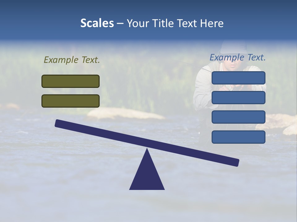 Apprendre À Pêcher PowerPoint Template