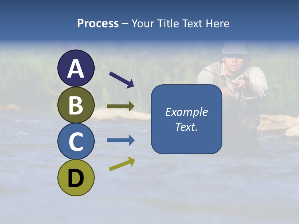 Apprendre À Pêcher PowerPoint Template