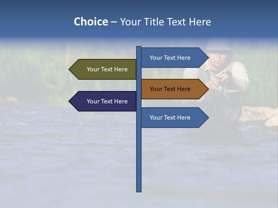 Apprendre À Pêcher PowerPoint Template