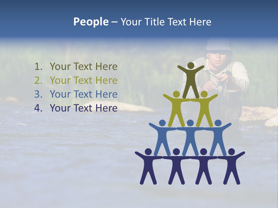 Apprendre À Pêcher PowerPoint Template