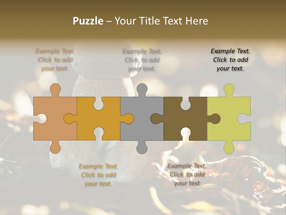 Bolete Cute Forest PowerPoint Template
