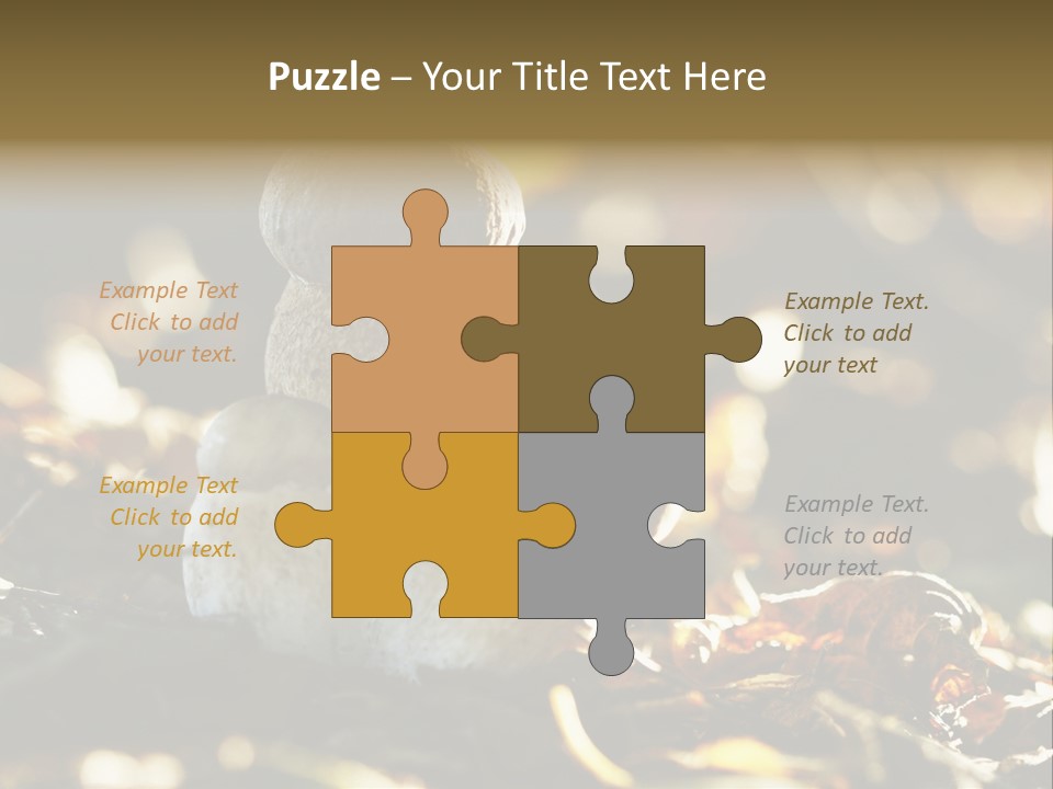 Bolete Cute Forest PowerPoint Template