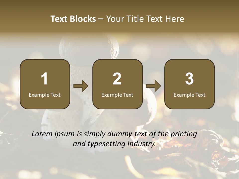 Bolete Cute Forest PowerPoint Template