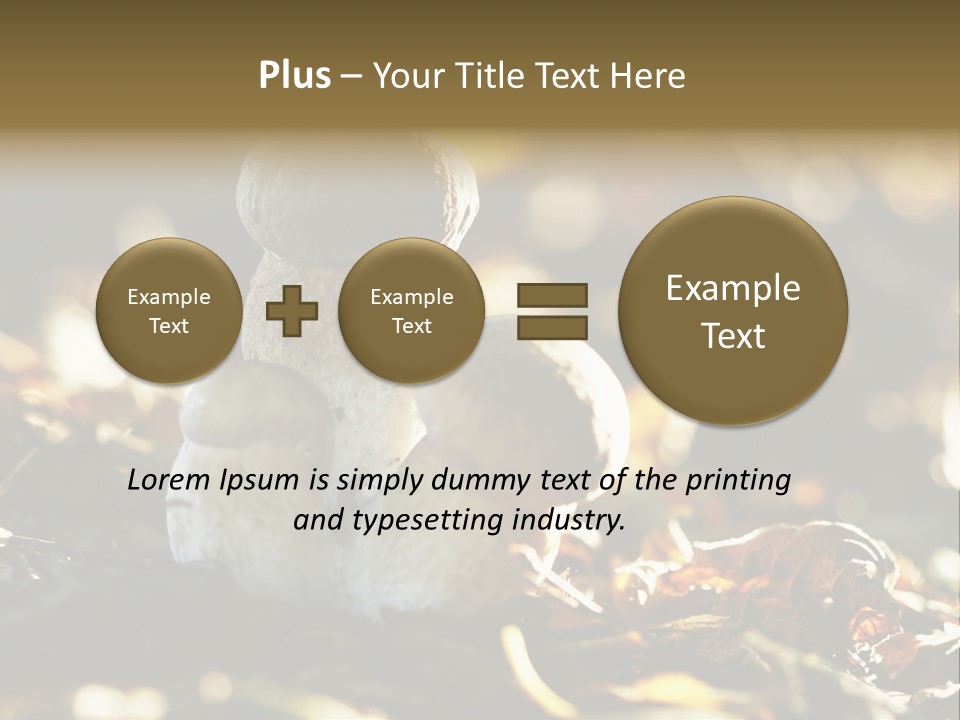 Bolete Cute Forest PowerPoint Template