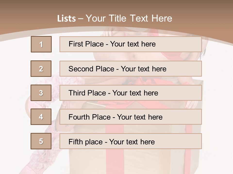 Santa Girl PowerPoint Template