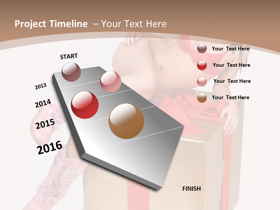 Santa Girl PowerPoint Template