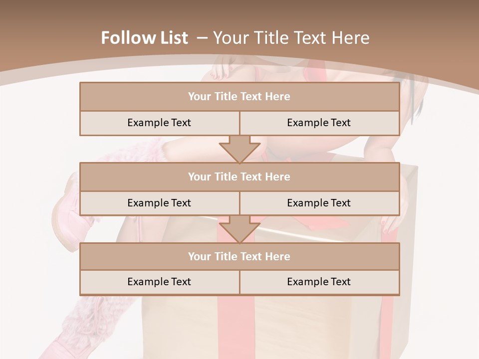 Santa Girl PowerPoint Template