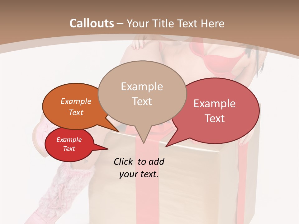 Santa Girl PowerPoint Template