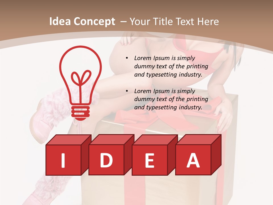 Santa Girl PowerPoint Template