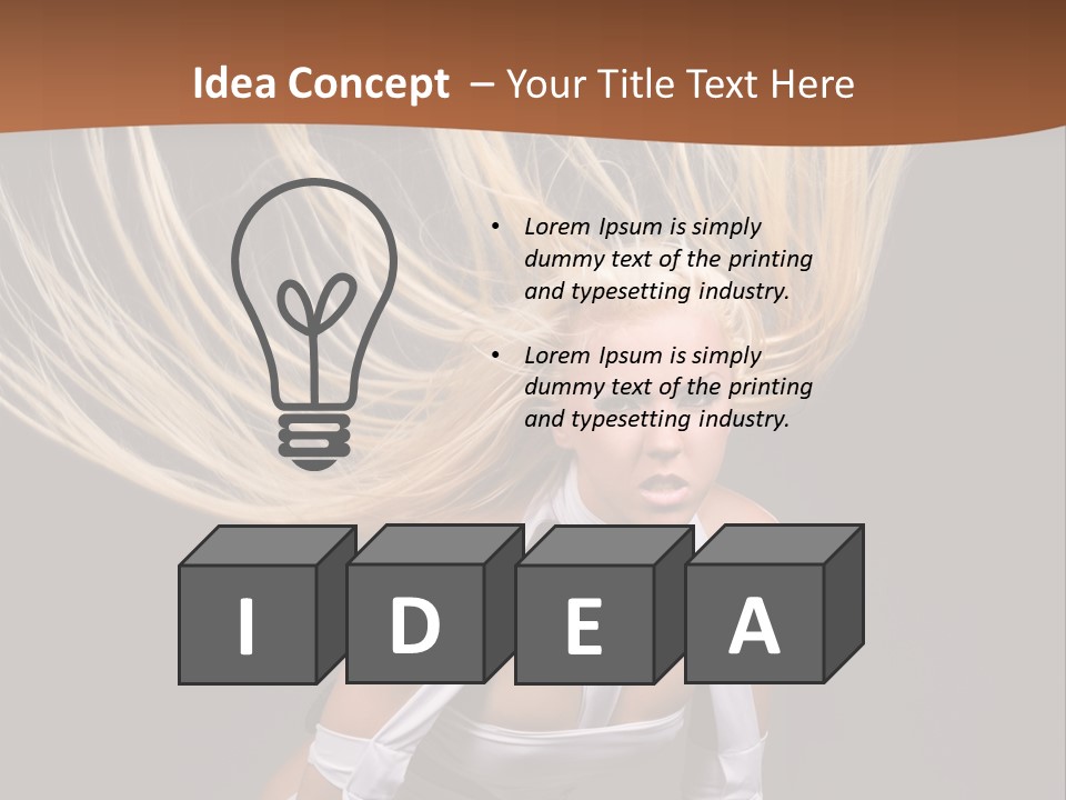 Music Babe Fun PowerPoint Template