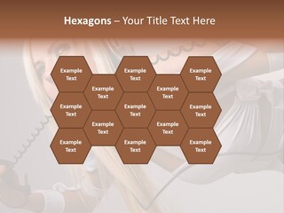 Girl Headphones PowerPoint Template