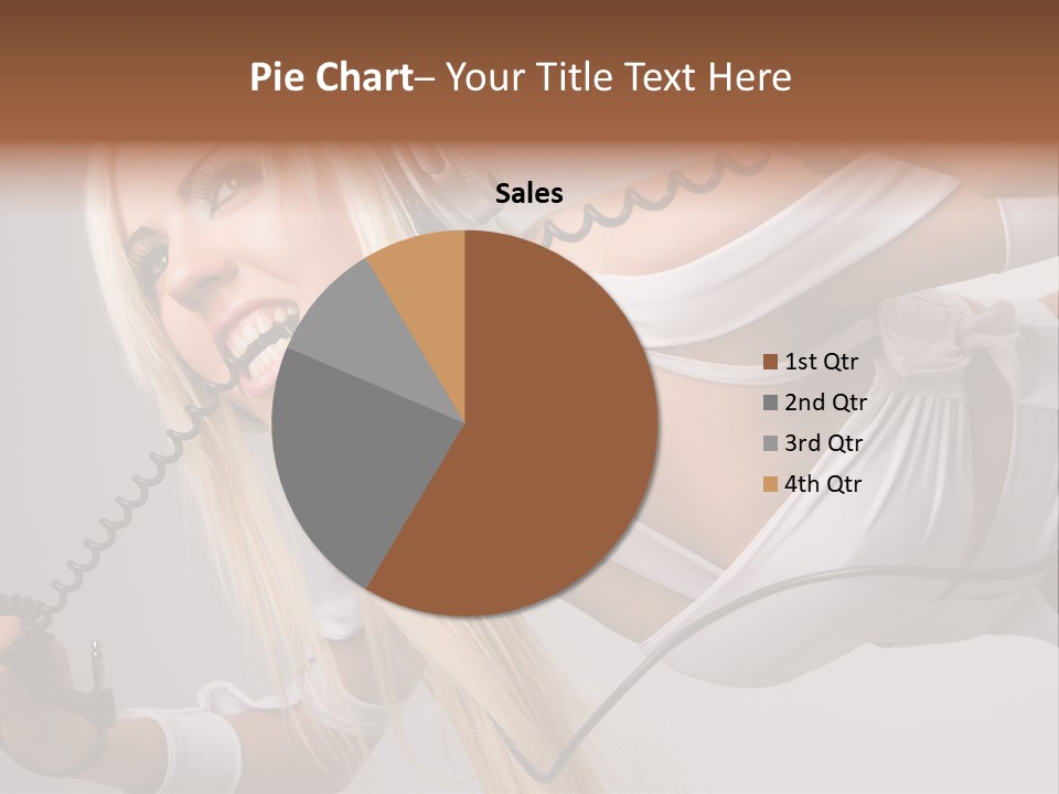 Girl Headphones PowerPoint Template