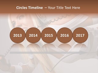 Girl Headphones PowerPoint Template