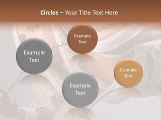 Girl Headphones PowerPoint Template