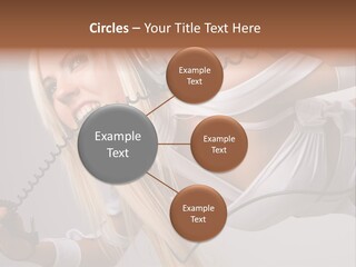 Girl Headphones PowerPoint Template