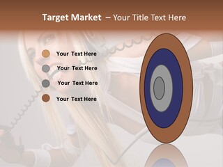 Girl Headphones PowerPoint Template