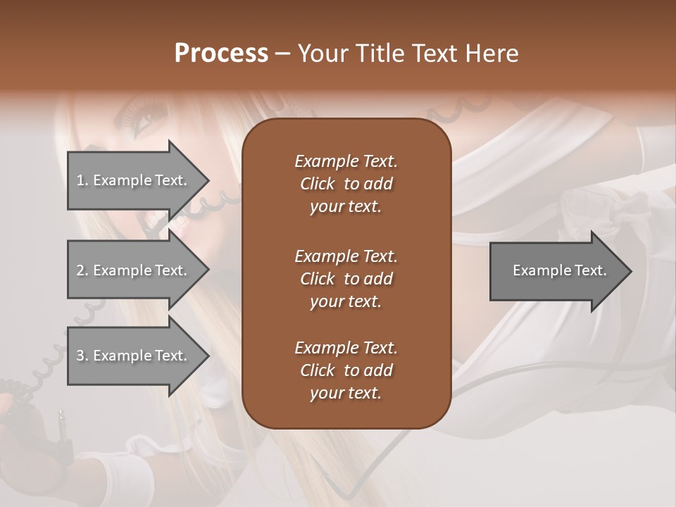 Girl Headphones PowerPoint Template