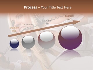 Girl Headphones PowerPoint Template
