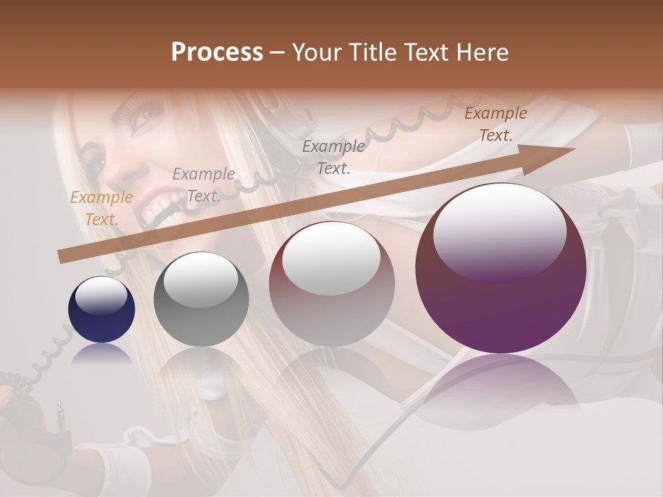 Girl Headphones PowerPoint Template
