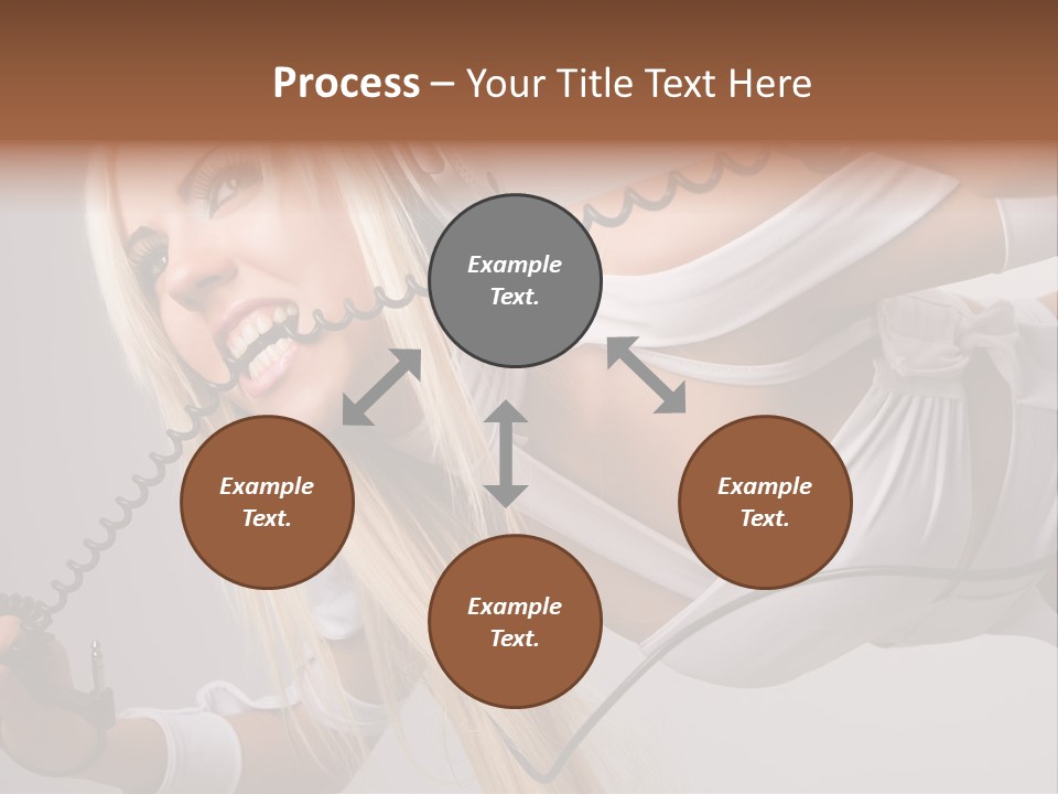 Girl Headphones PowerPoint Template