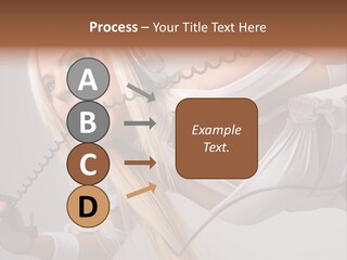Girl Headphones PowerPoint Template