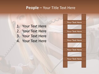 Girl Headphones PowerPoint Template