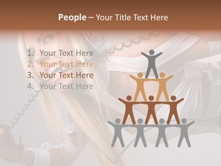 Girl Headphones PowerPoint Template