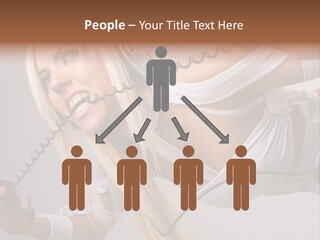 Girl Headphones PowerPoint Template