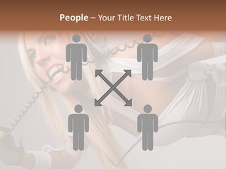 Girl Headphones PowerPoint Template