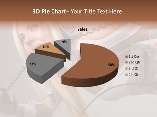 Girl Headphones PowerPoint Template