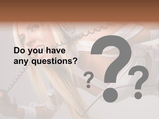 Girl Headphones PowerPoint Template
