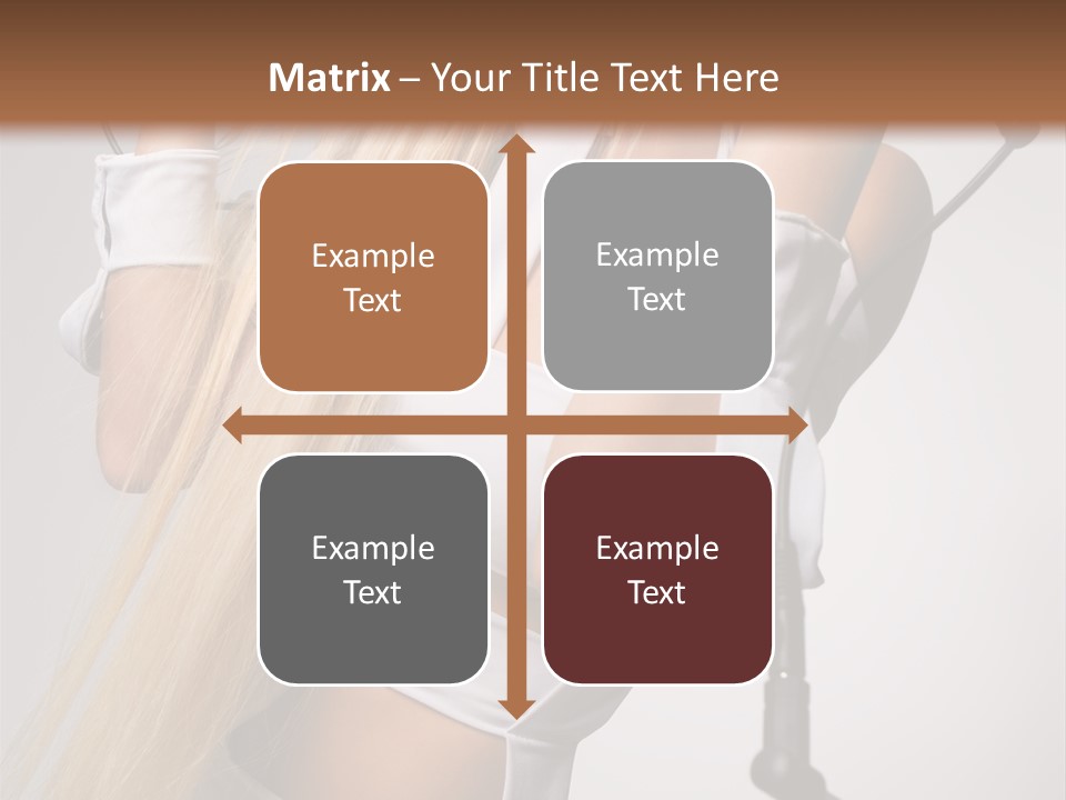 Model Headphones PowerPoint Template