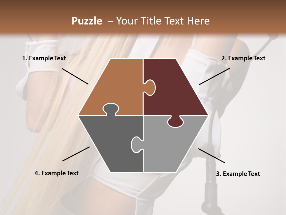 Model Headphones PowerPoint Template