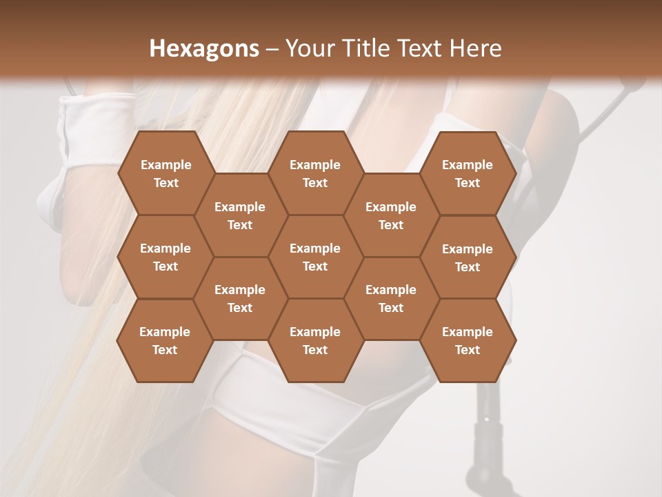 Model Headphones PowerPoint Template