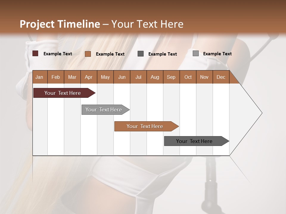 Model Headphones PowerPoint Template