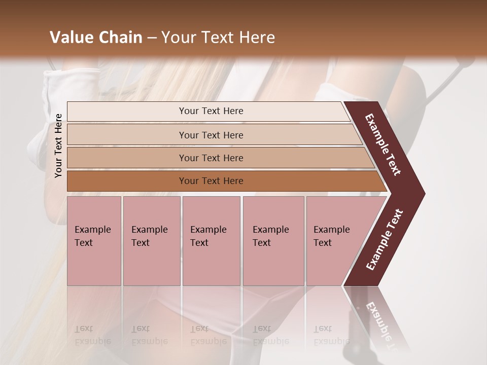 Model Headphones PowerPoint Template