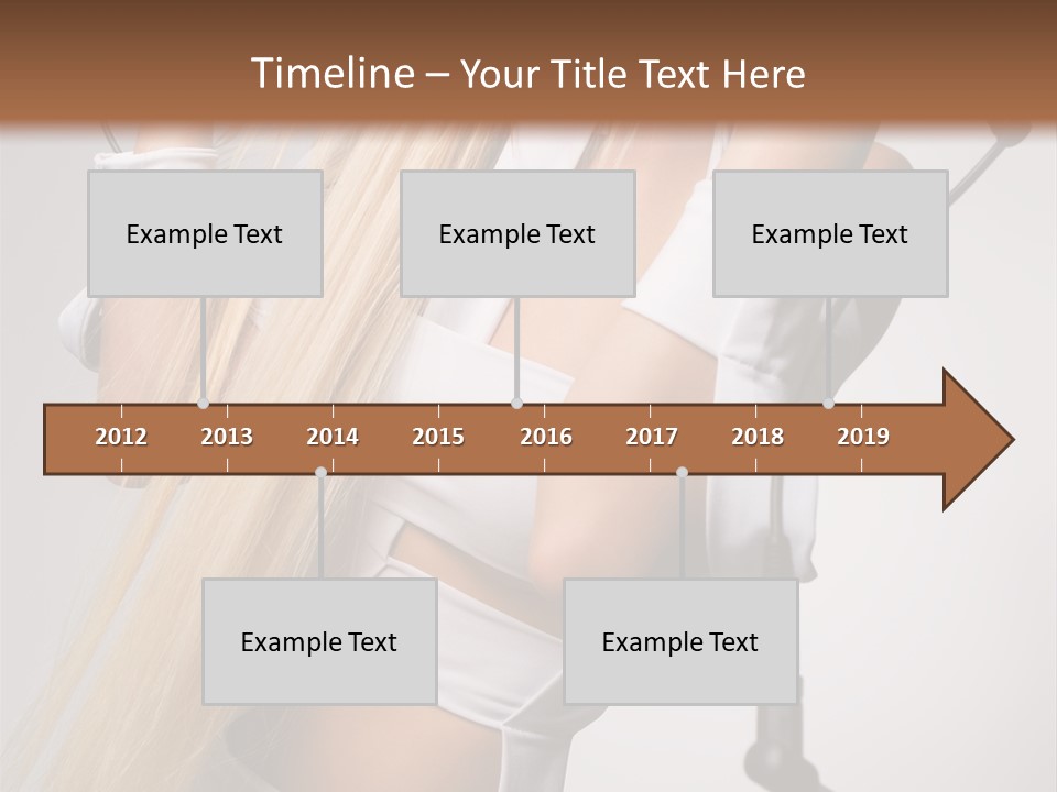 Model Headphones PowerPoint Template