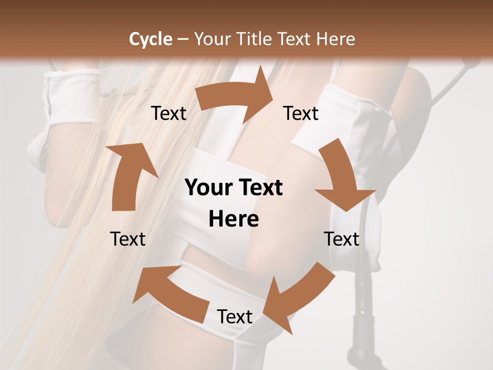 Model Headphones PowerPoint Template