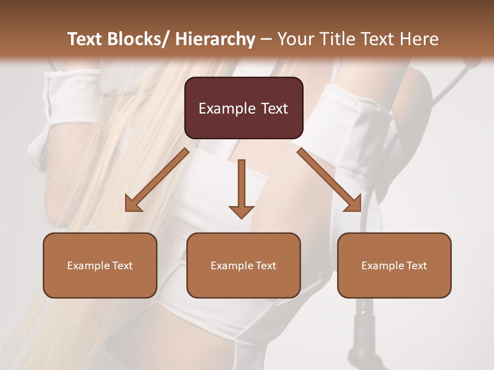 Model Headphones PowerPoint Template