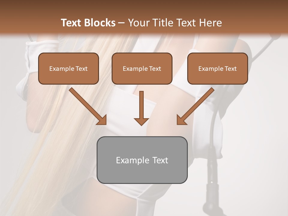 Model Headphones PowerPoint Template