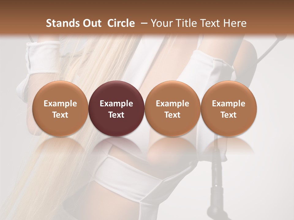 Model Headphones PowerPoint Template