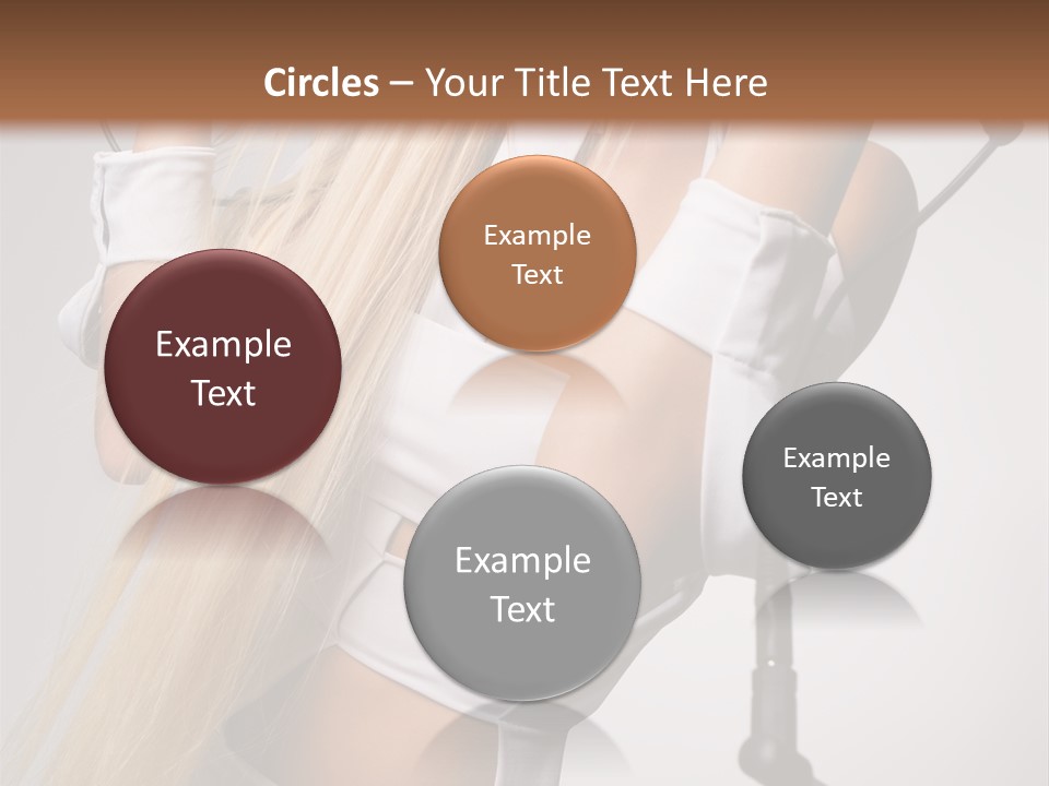 Model Headphones PowerPoint Template