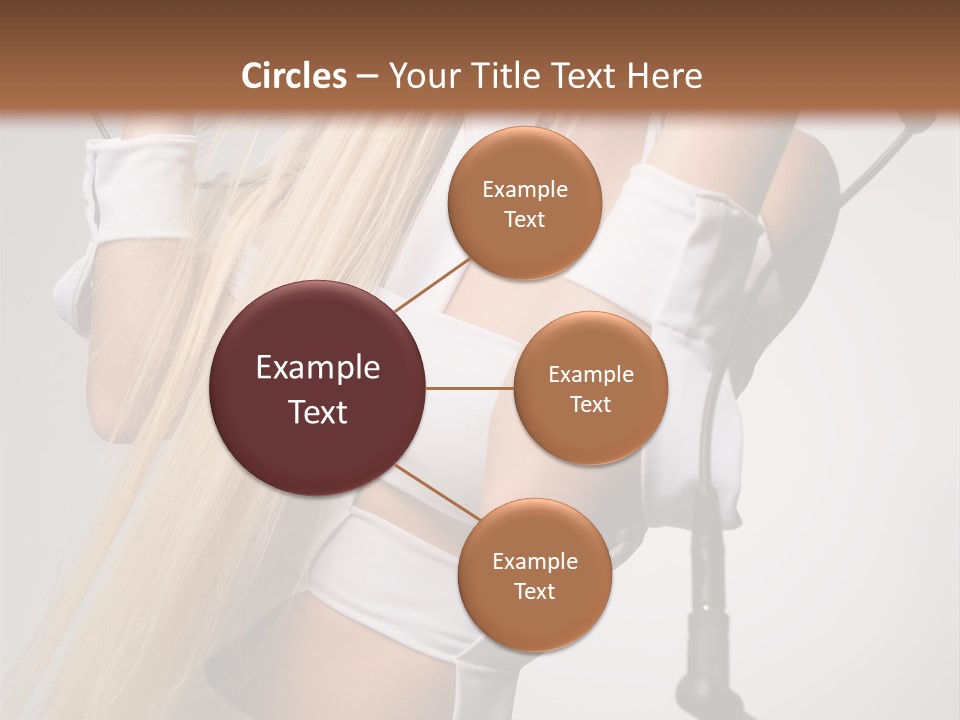 Model Headphones PowerPoint Template